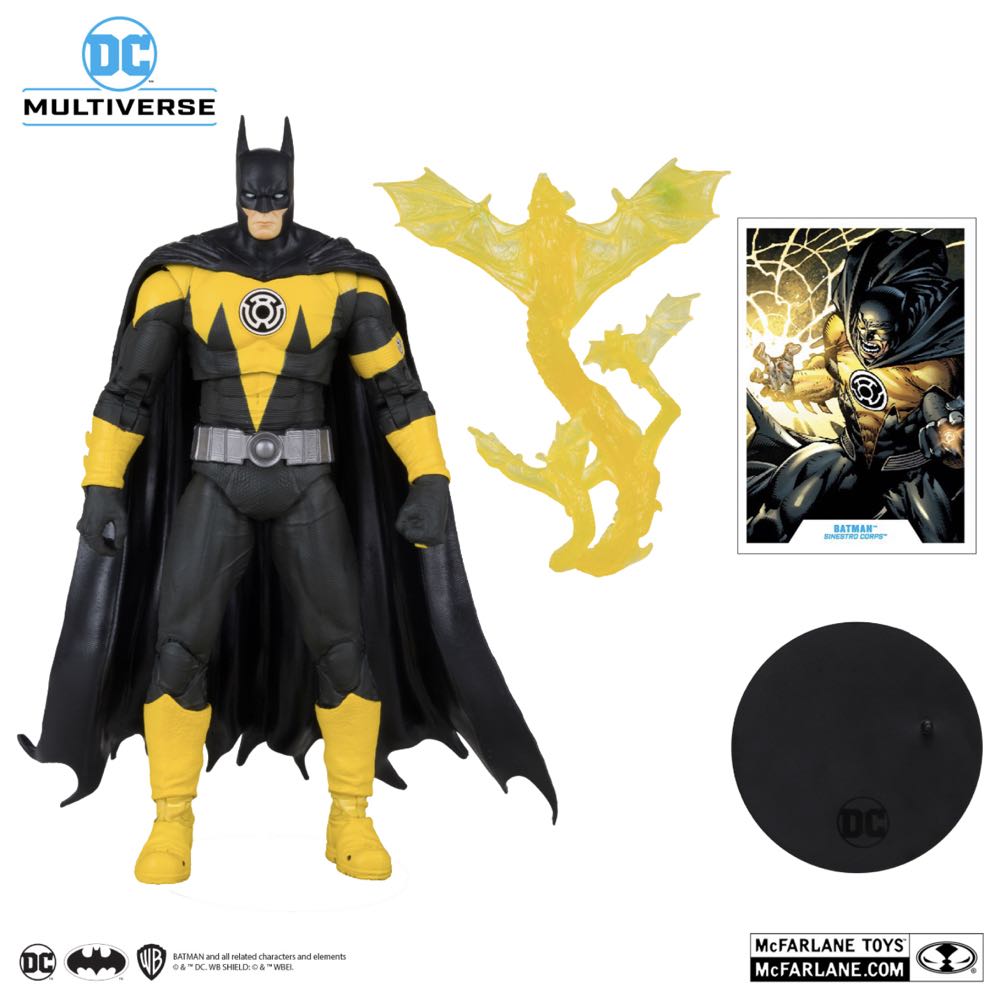 Batman Yellow Lantern - McFarlane Toys (DC Multiverse) (Sinestro Corps) action figure collectible - Main Image 3
