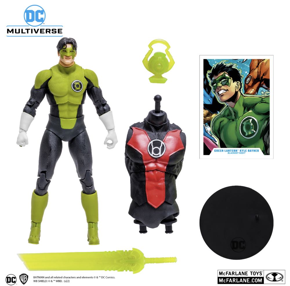 Green Lantern Kyle Rainer - McFarlane Toys (DC Multiverse) (Blackest Night) action figure collectible - Main Image 3