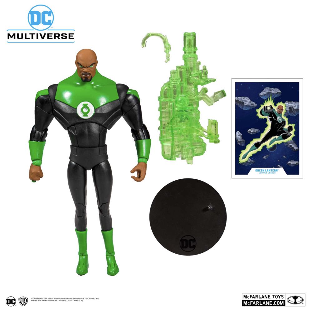 Green Lantern John Stewart - McFarlane Toys (DC Multiverse) (Justice League Animated) action figure collectible - Main Image 3