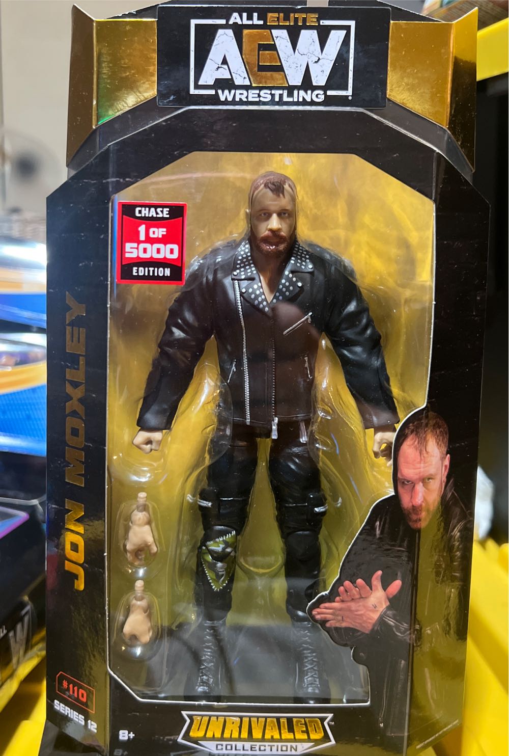 AEW Unrivaled Series 12 John Moxley Chase  Rare #110  # 1/5000 New! - Jazwares action figure collectible [Barcode 191726431169] - Main Image 3