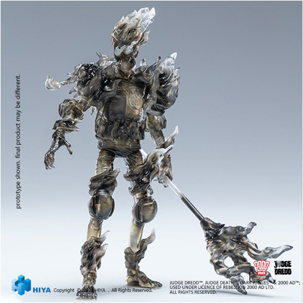 Judge Dredd 2000 A.D. Black And White Judge Fire - HIYA Toys (AD 2000) action figure collectible [Barcode 6957534202605] - Main Image 2