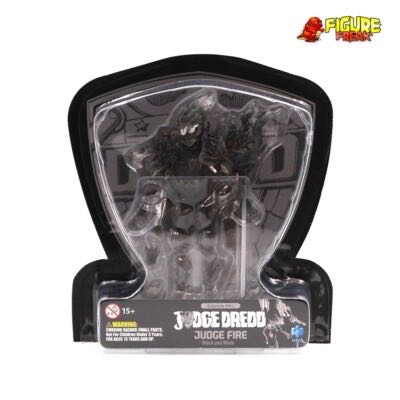 Judge Dredd 2000 A.D. Black And White Judge Fire - HIYA Toys (AD 2000) action figure collectible [Barcode 6957534202605] - Main Image 4