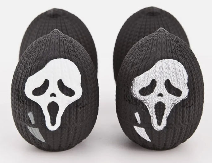 1 Ghost Face Eggs White Silver Green Pink - Handmade By Robots action figure collectible - Main Image 2