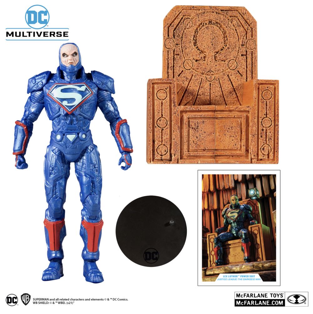 Lex Luthor Power Suit Blue - McFarlane Toys (DC Multiverse) (Justice League: The Darkseid War) action figure collectible - Main Image 3