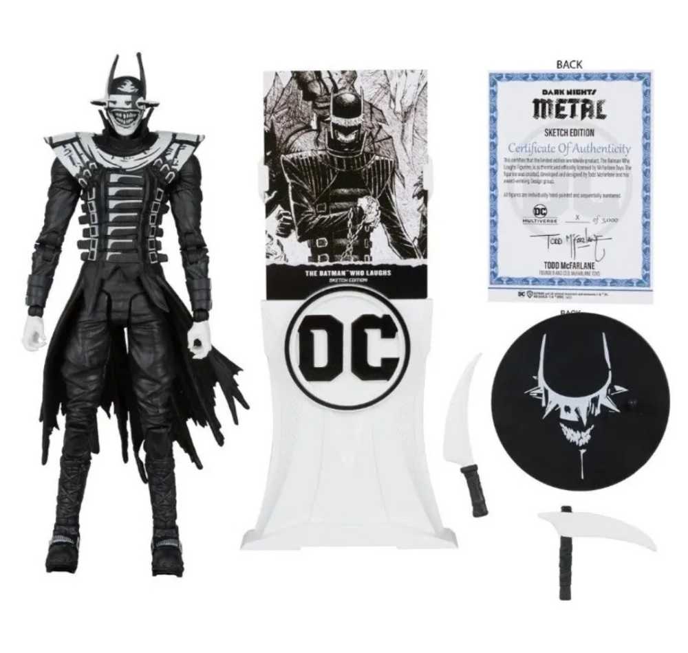 Mcfarlane Toys Dc Multiverse: The Batman Who Laughs Sketch Edition - McFarlane Toys (McFarlane Gold Label Collection) action figure collectible [Barcode 787926170788] - Main Image 3