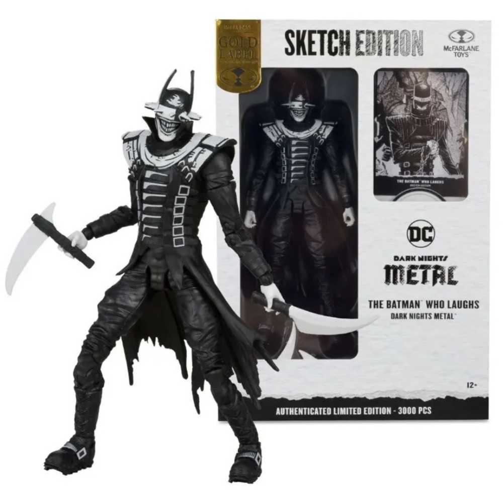 Mcfarlane Toys Dc Multiverse: The Batman Who Laughs Sketch Edition - McFarlane Toys (McFarlane Gold Label Collection) action figure collectible [Barcode 787926170788] - Main Image 4