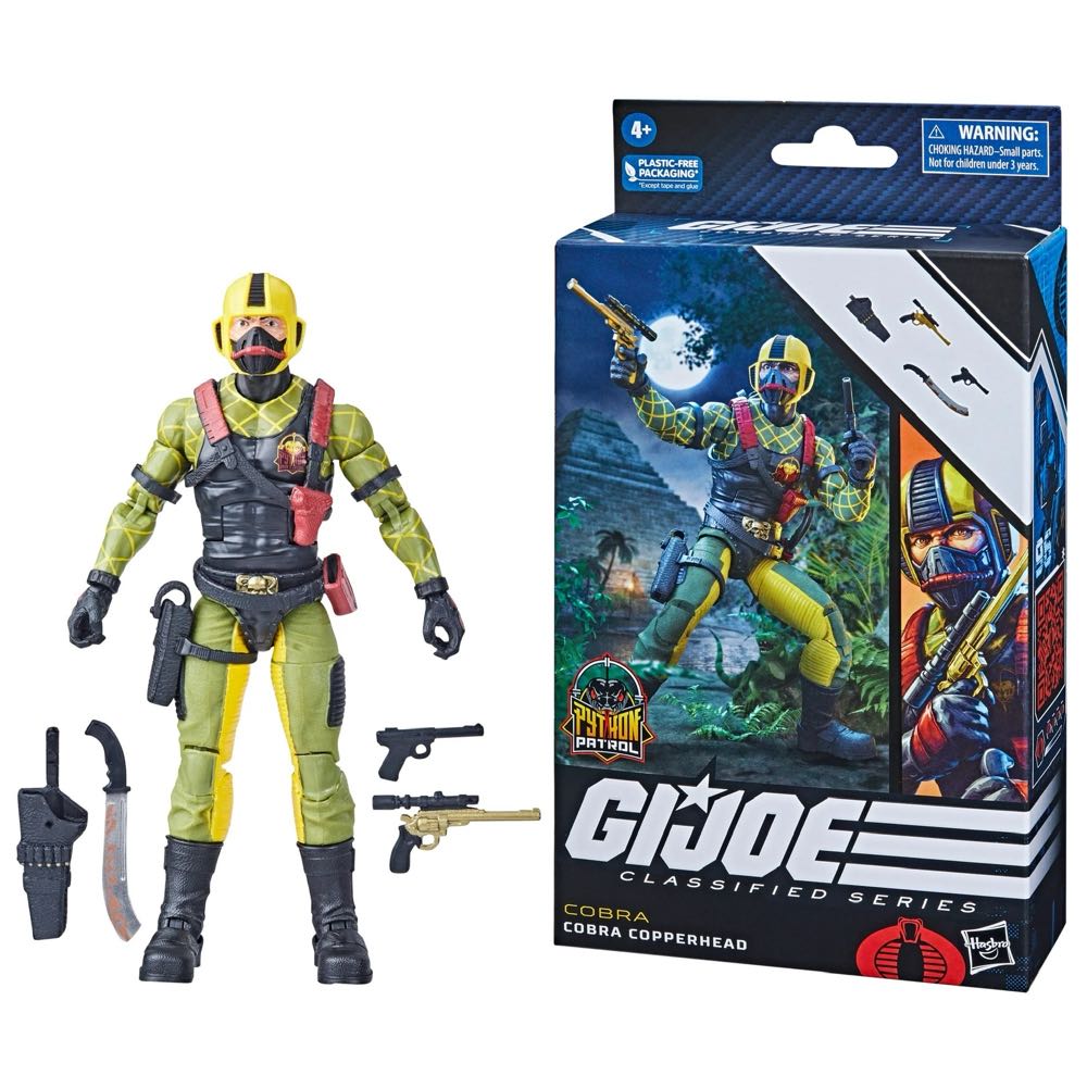 #96 Copperhead (Python Patrol) - Hasbro (G.I. Joe) action figure collectible [Barcode 5010996126047] - Main Image 3