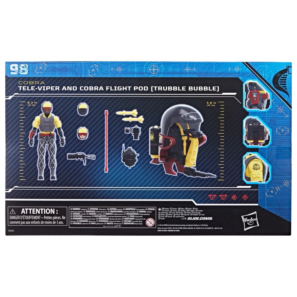 Tele-Viper and Cobra Flight Pod Python Patrol #98:  Classified - Hasbro (G.I. Joe) action figure collectible [Barcode 5010996179685] - Main Image 2