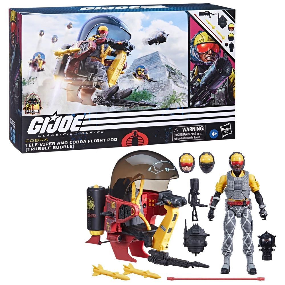 Tele-Viper and Cobra Flight Pod Python Patrol #98:  Classified - Hasbro (G.I. Joe) action figure collectible [Barcode 5010996179685] - Main Image 3
