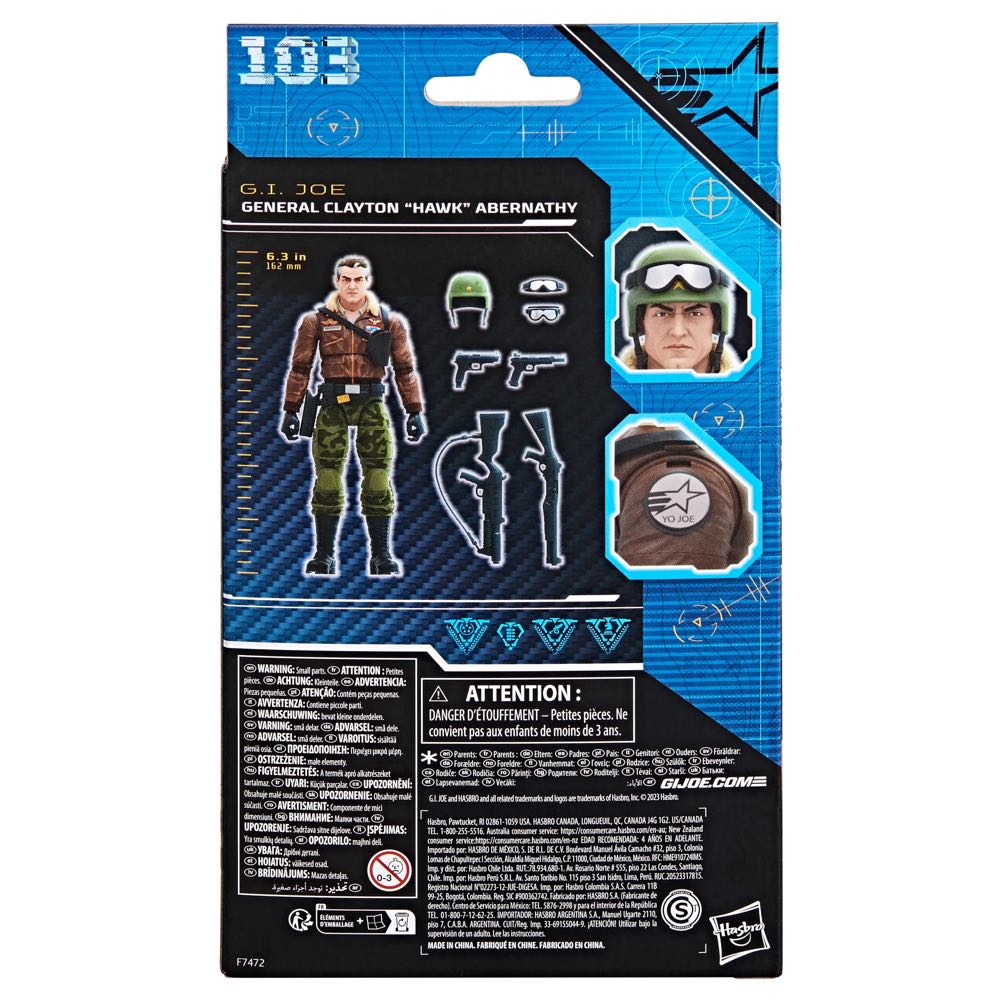 103 G.I. Joe Classified: General Clayton ‘Hawk’ Abernathy - Hasbro (G.I. Joe) action figure collectible - Main Image 2