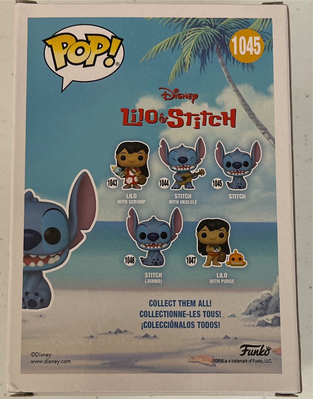 Stitch Flocked Exclusive! # 1045 - Funko action figure collectible [Barcode 889698563253] - Main Image 3
