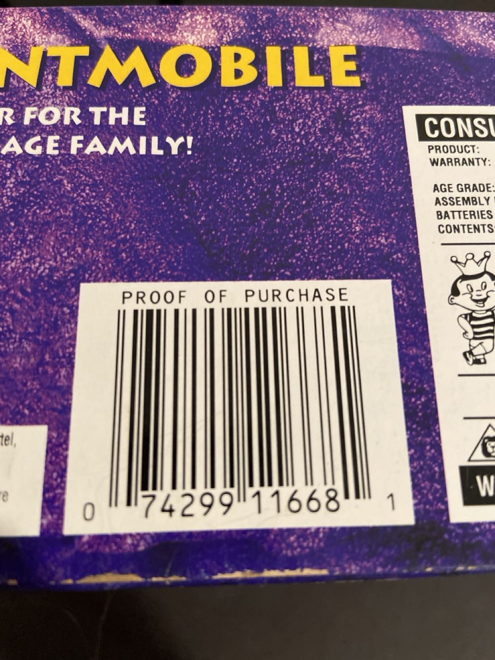 The Flintmobile - Mattel (The Flintstones: Movie) action figure collectible [Barcode 074299116681] - Main Image 4