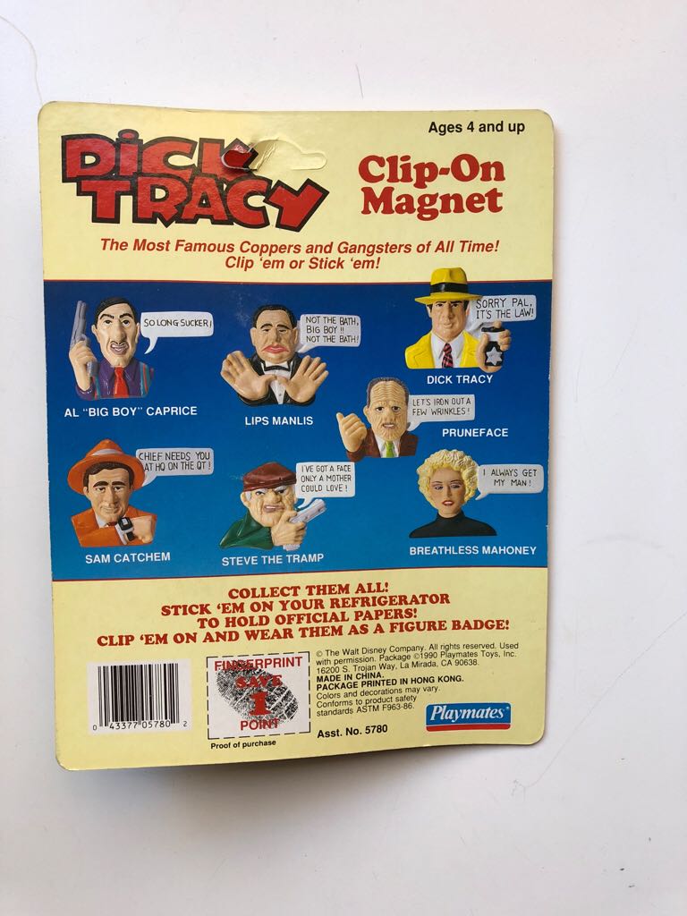 Al "Big Boy” Caprice - Playmates (Dick Tracy: Clip-On Magnet) action figure collectible [Barcode 043377057802] - Main Image 2