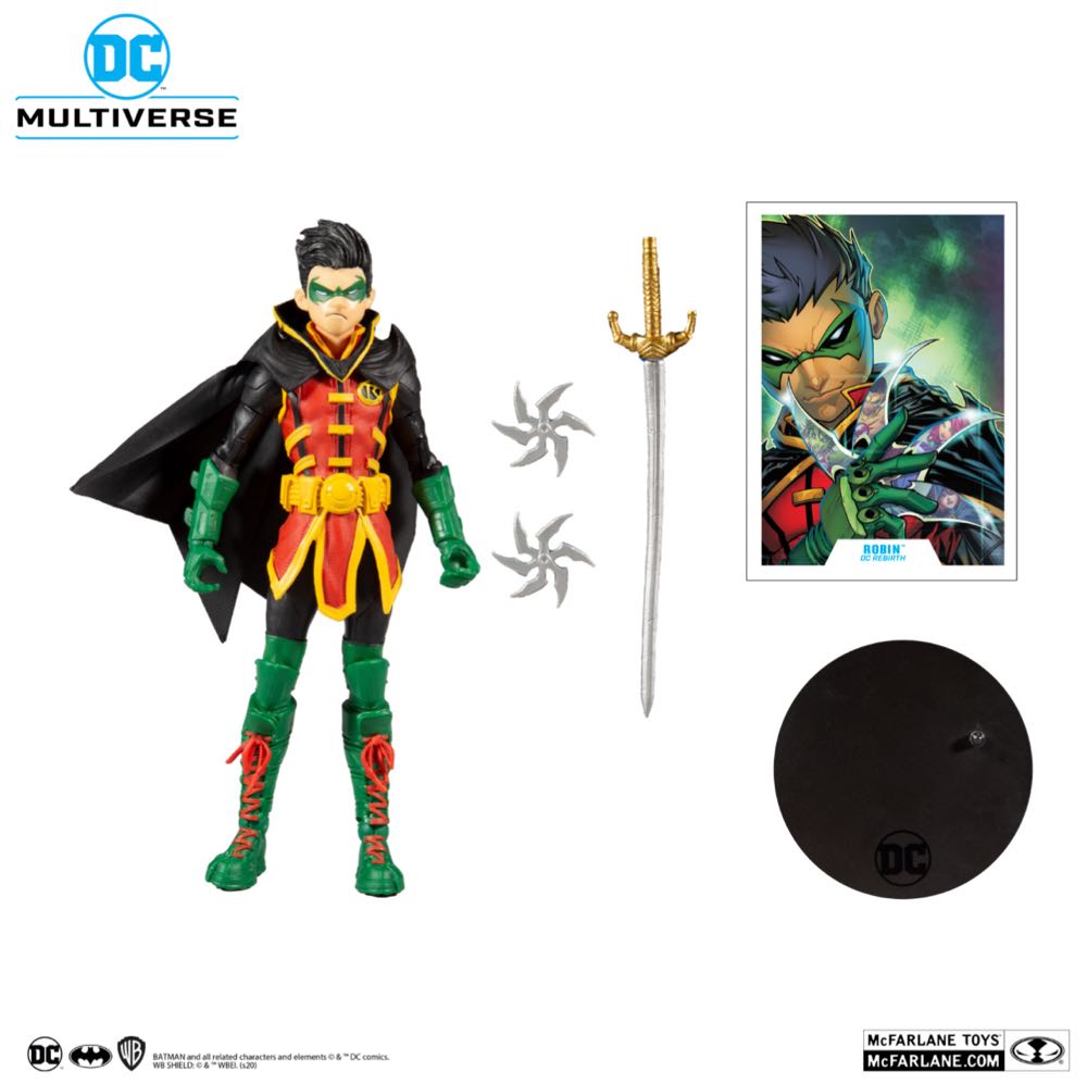 Robin - Damian Wayne - McFarlane Toys (DC Multiverse) (DC Rebirth) action figure collectible - Main Image 3