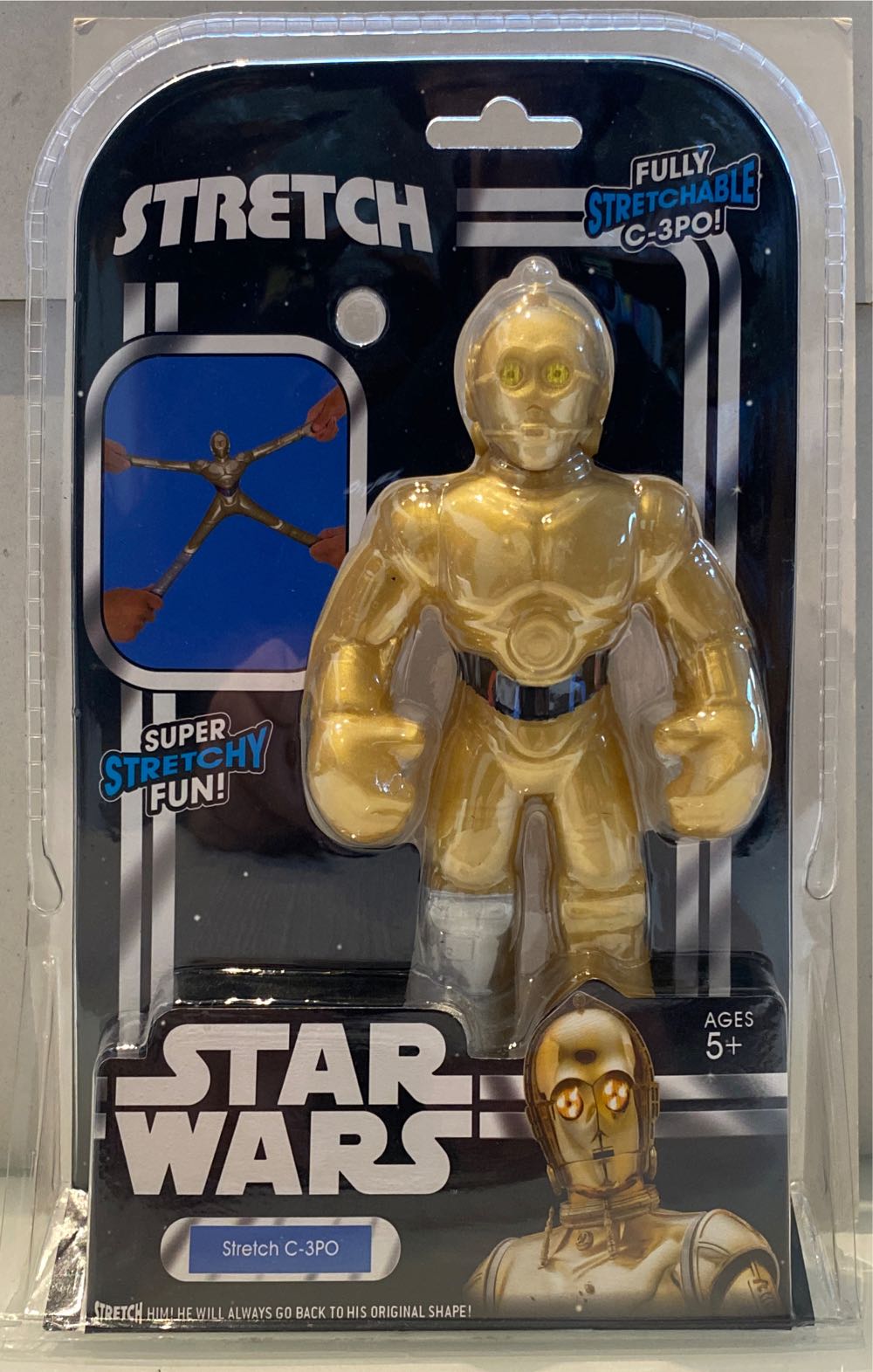 Stretch Armstrong Star Wars C3po Toy Fully Stretchable C3po Action Figure For Amazing Stretchy Fun Mini 6-inch Protocol Droid Toy For Ages 5 - Hasbro (Star Wars) action figure collectible [Barcode 5029736076894] - Main Image 2