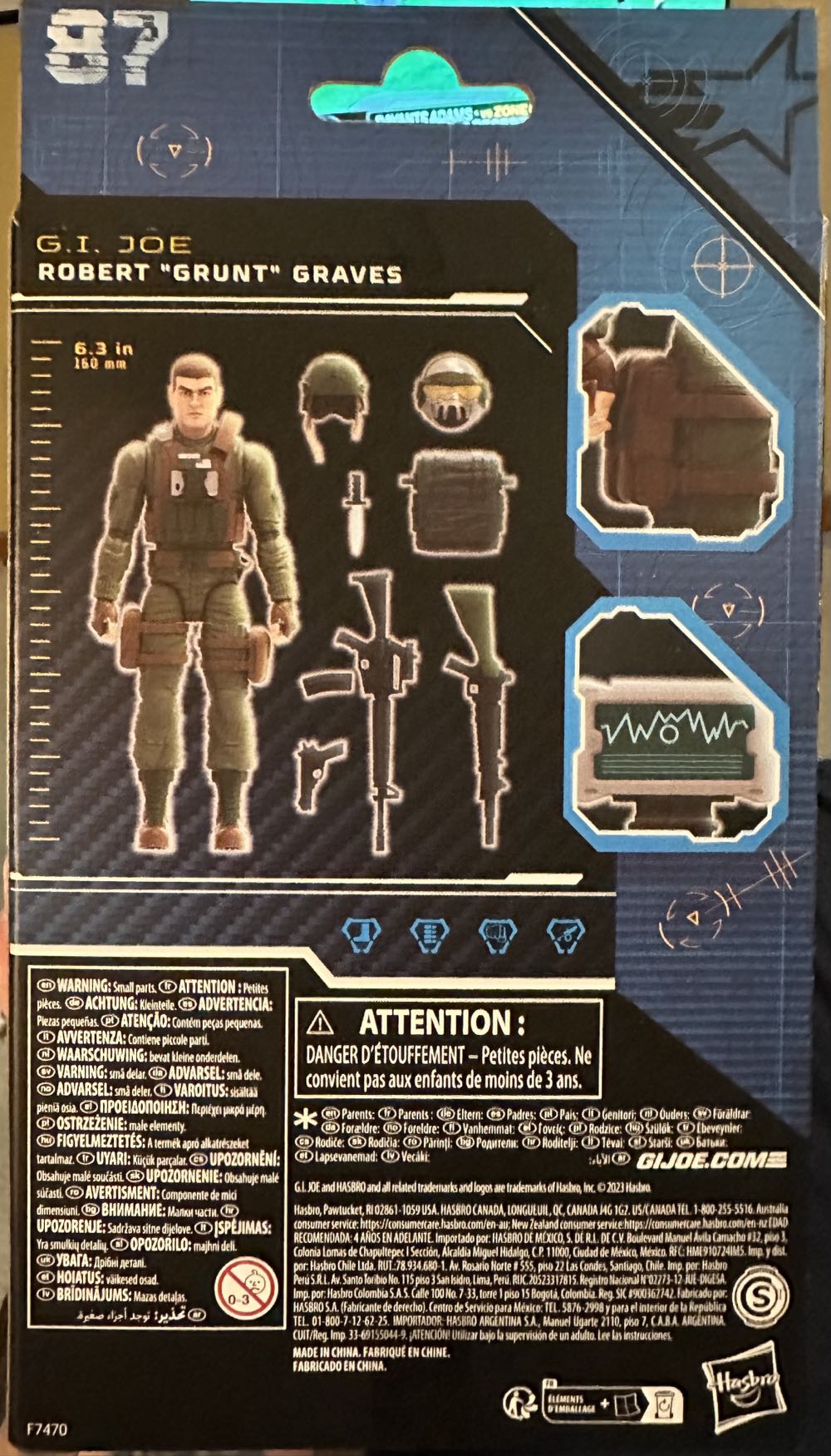 Grunt - #87 - Hasbro (G.I. Joe) action figure collectible [Barcode 5010996133007] - Main Image 2
