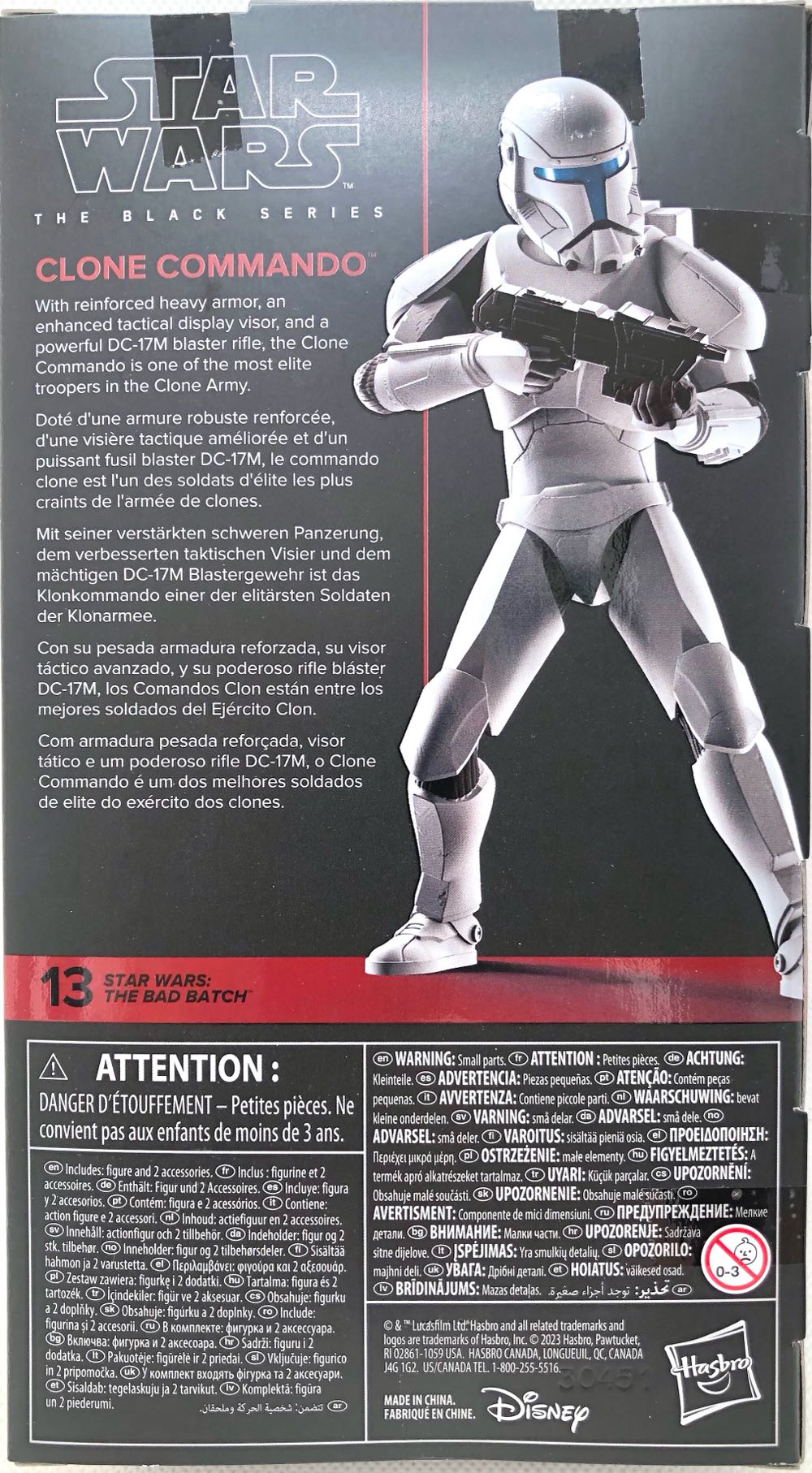 Clone Commando (Bad Batch) - Hasbro (Star Wars Black 6”) (Star Wars) action figure collectible - Main Image 2