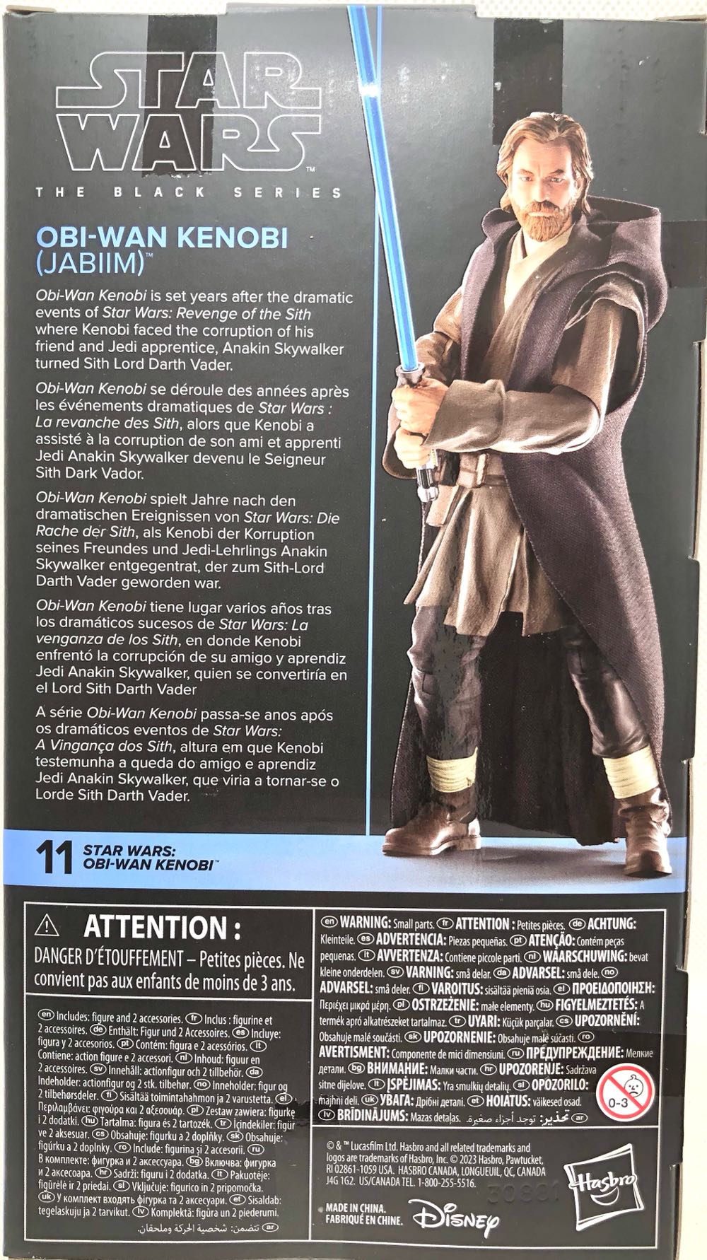 Obi-Wan Kenobi (Jabiim) - Hasbro (Star Wars Black 6”) (Star Wars) action figure collectible - Main Image 2