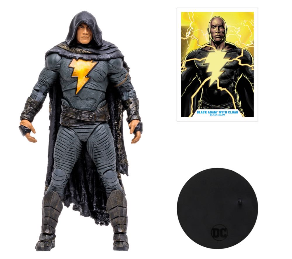 Black Adam Wirh Cloak - Black Adam Movie - McFarlane Toys (DC Multiverse) (Black Adam Movie) action figure collectible - Main Image 3