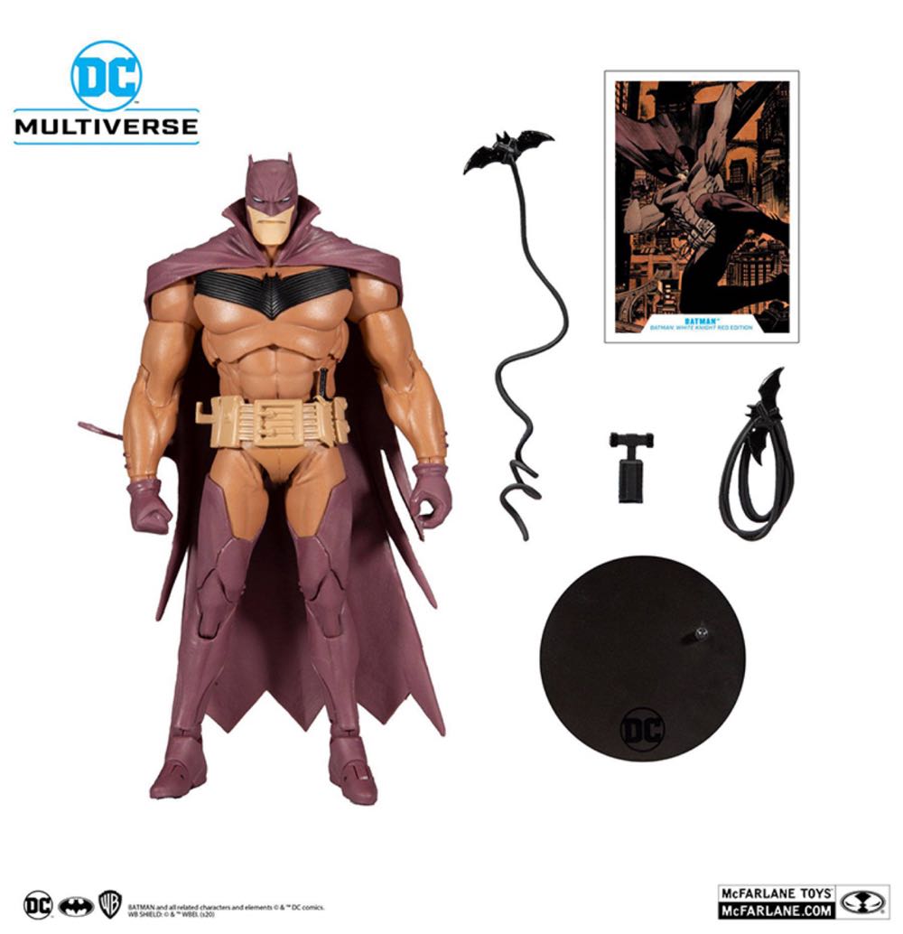 Batman - White Knight Red Edition - McFarlane Toys (DC Multiverse) (Batman: White Knight) action figure collectible - Main Image 3