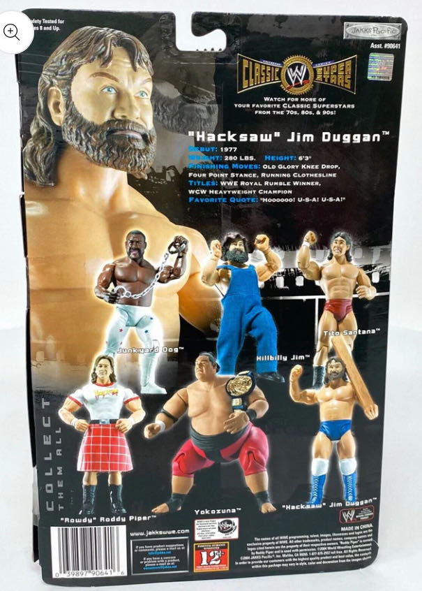 Classic Series #4 - Jakks (Hacksaw Jim Duggan) action figure collectible - Main Image 4