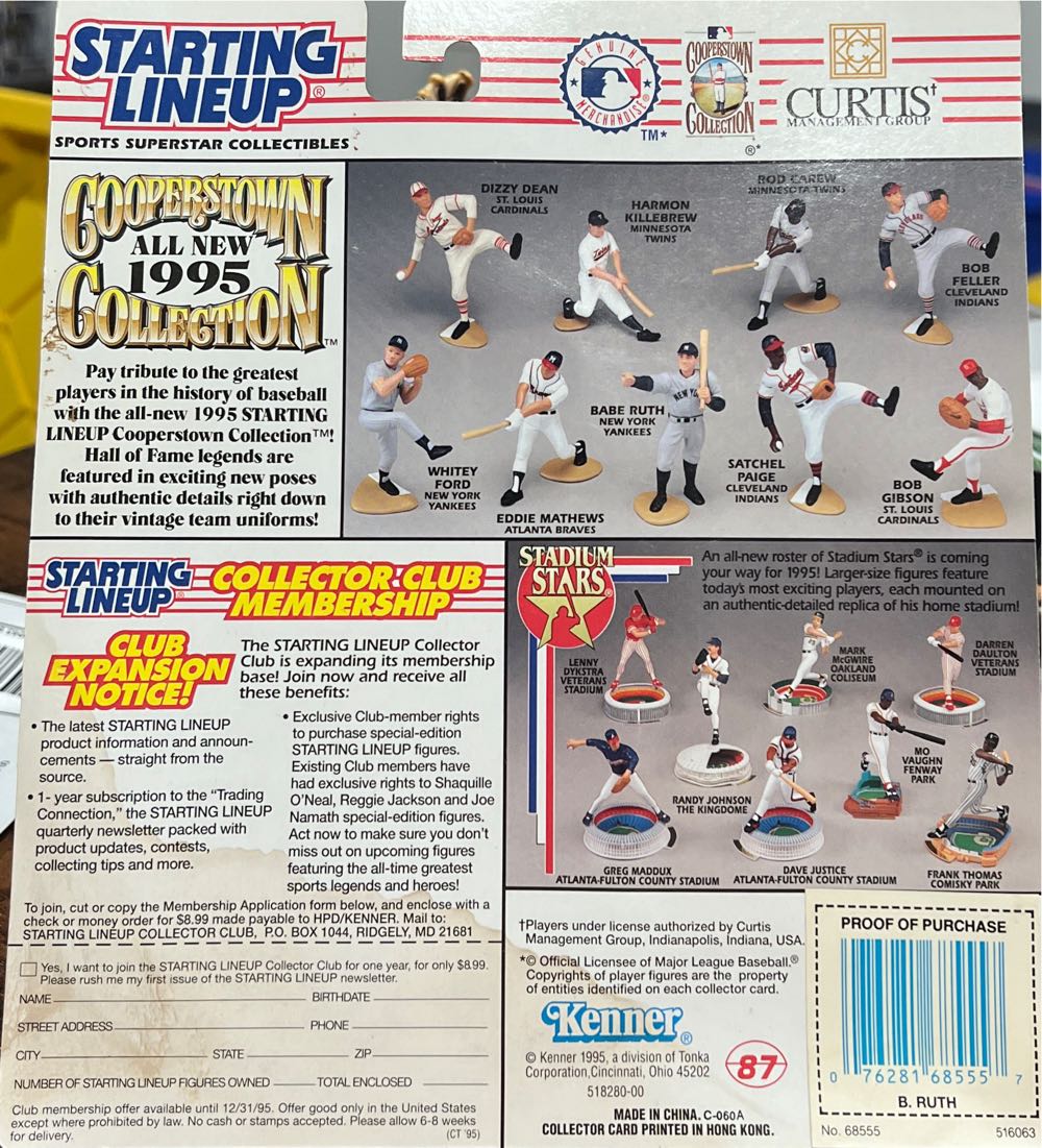 Babe Ruth - Kenner (MLB) action figure collectible - Main Image 2