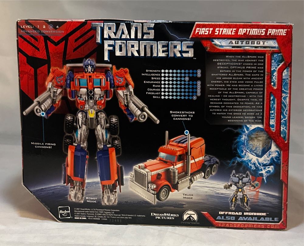 First Strike Optimus Prime - Hasbro (Transformers Allspark Power) action figure collectible [Barcode 653569289128] - Main Image 2