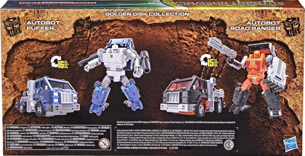 Kingdom Deluxe Class Puffer And Road Ranger - Hasbro (Transformers) action figure collectible - Main Image 3