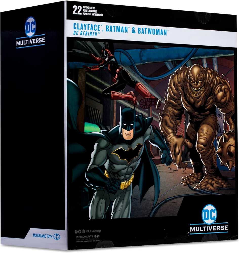Clayface, Batman And Batwoman - Todd McFarlane Toys (DC Rebirth) action figure collectible [Barcode 787926156942] - Main Image 2