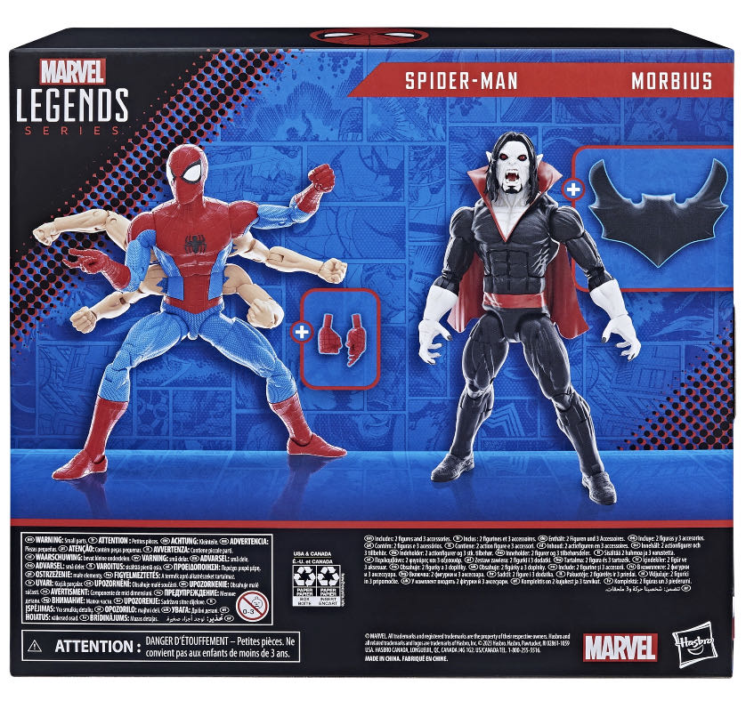 Marvel Legends The Amazing Spider-Man Series SPIDER-MAN vs. MORBIUS (Exclusive) - Hasbro (Marvel Legends Deluxe Series) action figure collectible - Main Image 2