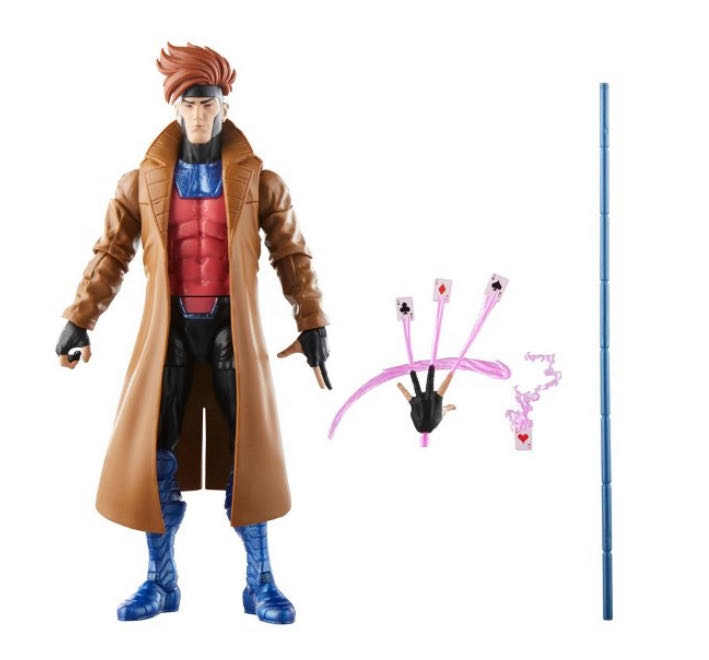 Gambit (X-Men ’97) - Hasbro (X-Men ’97 Retro Wave 1) action figure collectible [Barcode 5010996143761] - Main Image 3