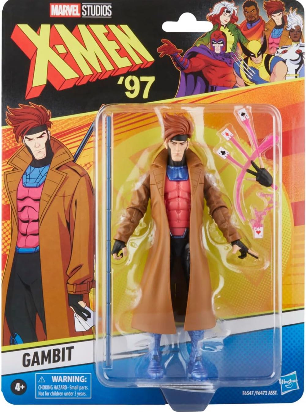 Gambit (X-Men ’97) - Hasbro (X-Men ’97 Retro Wave 1) action figure collectible [Barcode 5010996143761] - Main Image 6