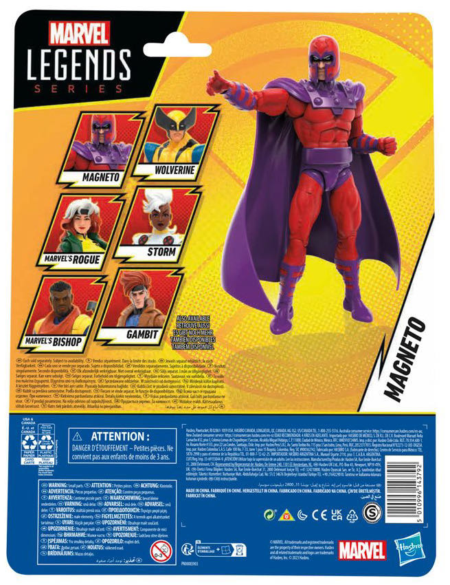 Magneto - Hasbro (Legends) (Marvel Legends Retro) action figure collectible [Barcode 5010996143792] - Main Image 2