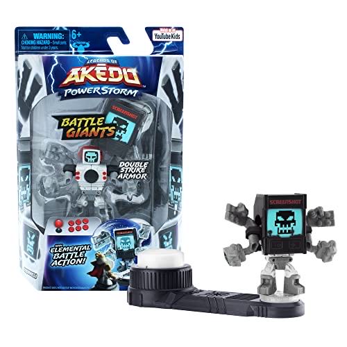 Legends Of Akedo Power Storm Giants Screenshot 2.0. Mini Battling Warrior With Double Strike Armor. Ready Fight Split Strike. Multicolor 15192  action figure collectible [Barcode 630996151921] - Main Image 1