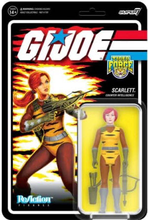 GI Joe Super 7 ReAction #109: Scarlett (Tiger Force) - Super7 (G.I. Joe ReAction) action figure collectible [Barcode 840049827998] - Main Image 1