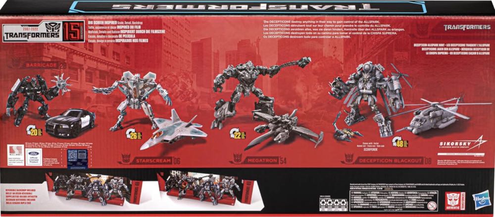 Transformers Movie 1 Decepticon 4 Pack - Hasbro (Transformers Studio Series Transformers Movie 1 15th Anniversary Decepticon 4 Pack) action figure collectible [Barcode 5010996156877] - Main Image 2
