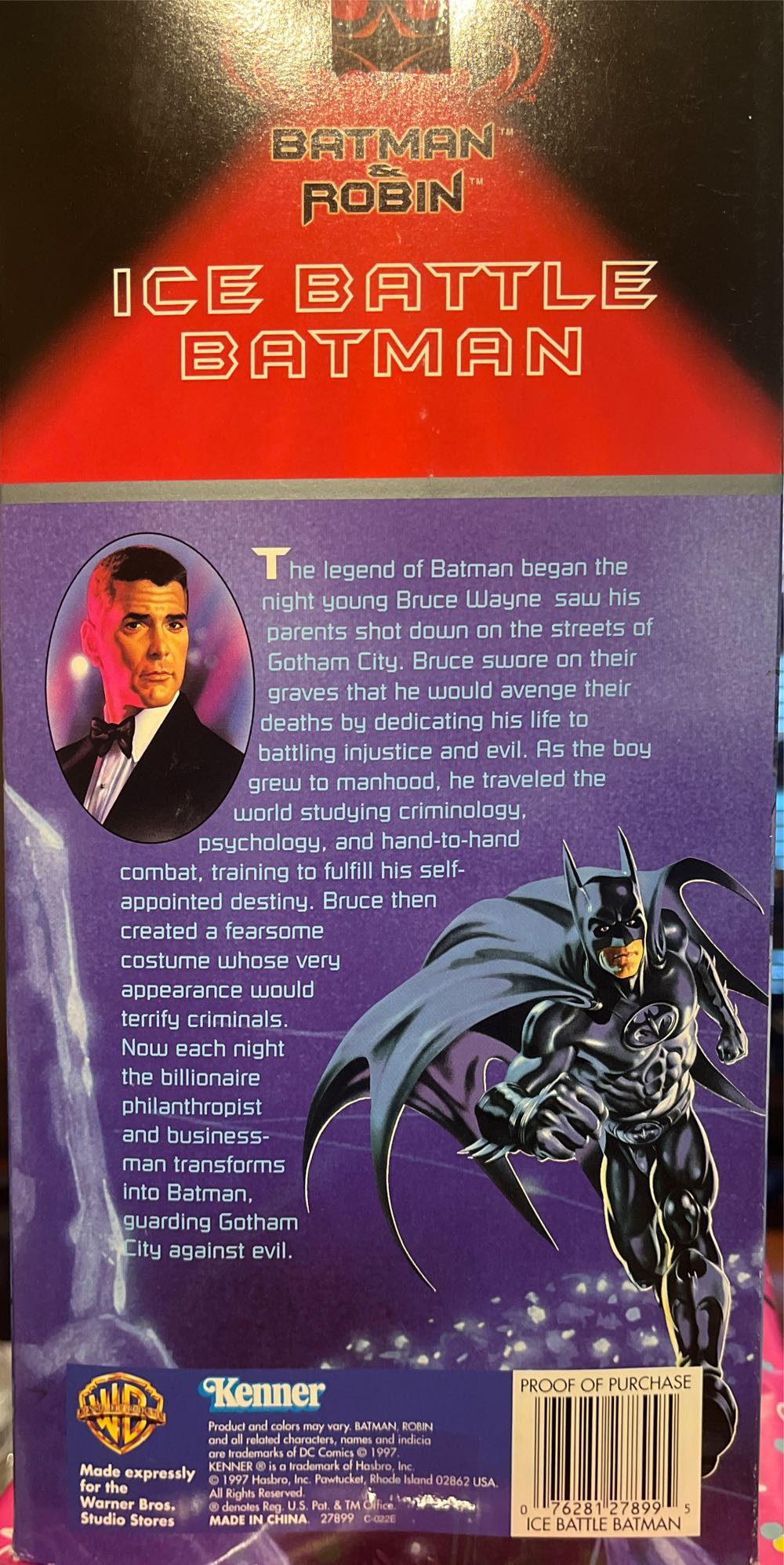 Batman & Robin Ice Battle Batman Collector Edition Kenner Dc New Batman 12” Collectors  action figure collectible [Barcode 076281278995] - Main Image 3