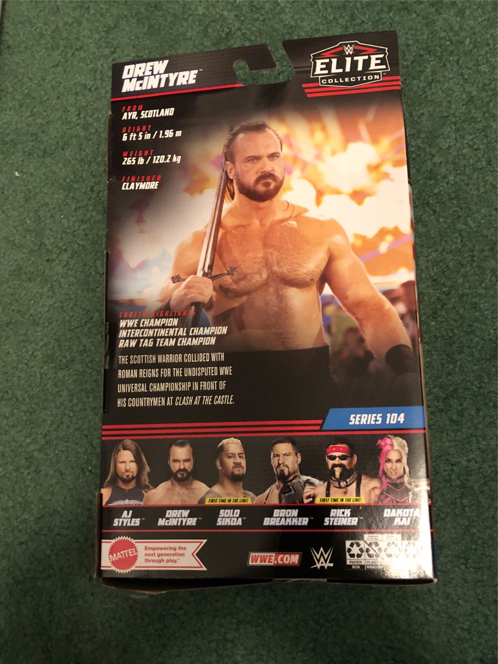 Drew Mcintyre  action figure collectible [Barcode 194735105465] - Main Image 2