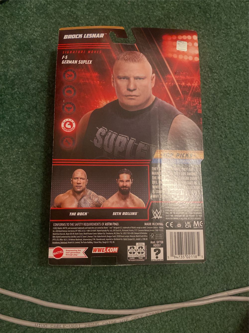 WWE: Brock Lesnar  action figure collectible [Barcode 194735021185] - Main Image 3