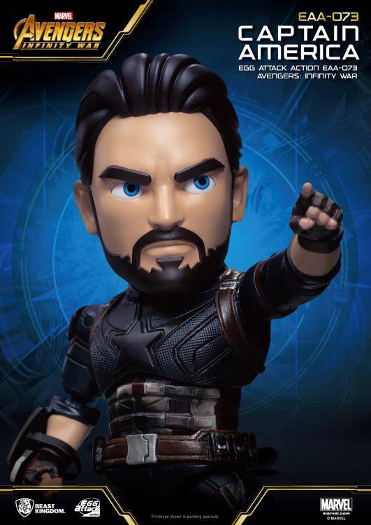 Avengers: Infinity War Egg Attack Action EAA-073 Captain America PX Previews Exclusive - Beast Kingdom (Marvel Infinity War) action figure collectible - Main Image 3