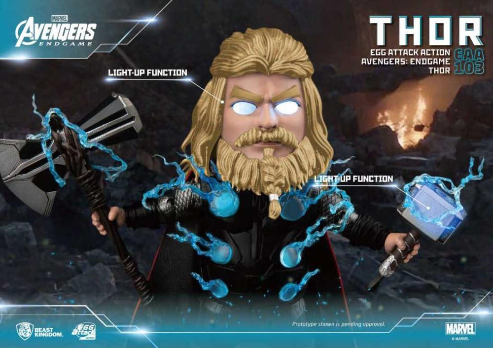 Avengers: Endgame Egg Attack Action EAA-103 Thor PX Previews Exclusive - Beast Kingdom (Avengers Endgame) action figure collectible - Main Image 3