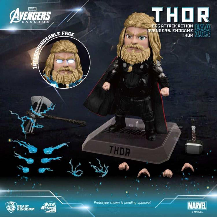 Avengers: Endgame Egg Attack Action EAA-103 Thor PX Previews Exclusive - Beast Kingdom (Avengers Endgame) action figure collectible - Main Image 4