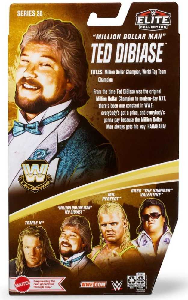 “Million Dollar Man” Ted DiBiase - Mattel (Mattel Elite Collection Legends) action figure collectible [Barcode 194735117239] - Main Image 2
