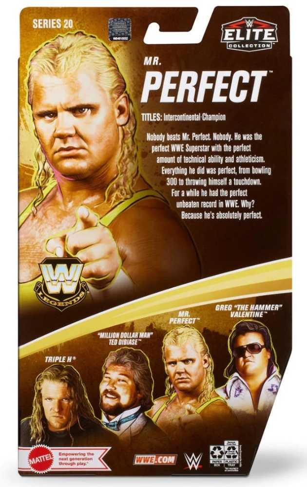 Mr. Perfect - Mattel (WWE Elite Collection Legends (Series 20)) action figure collectible [Barcode 194735117345] - Main Image 2