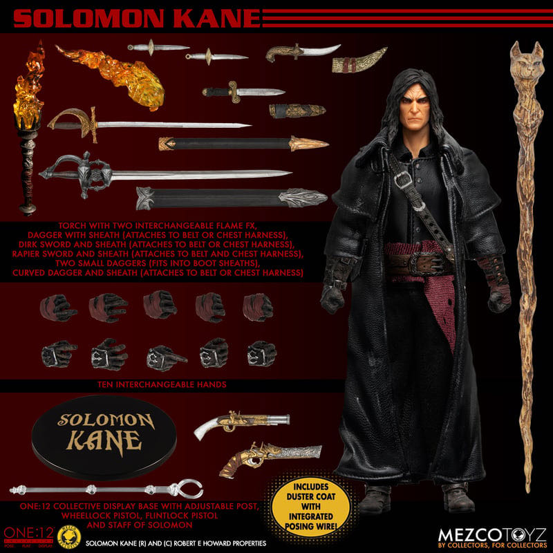 Solomon Kane (One:12 Mezco) - Mezco Toyz - One:12 Collective (One:12 Collective - Solomon Kane) action figure collectible [Barcode 696198761849] - Main Image 2