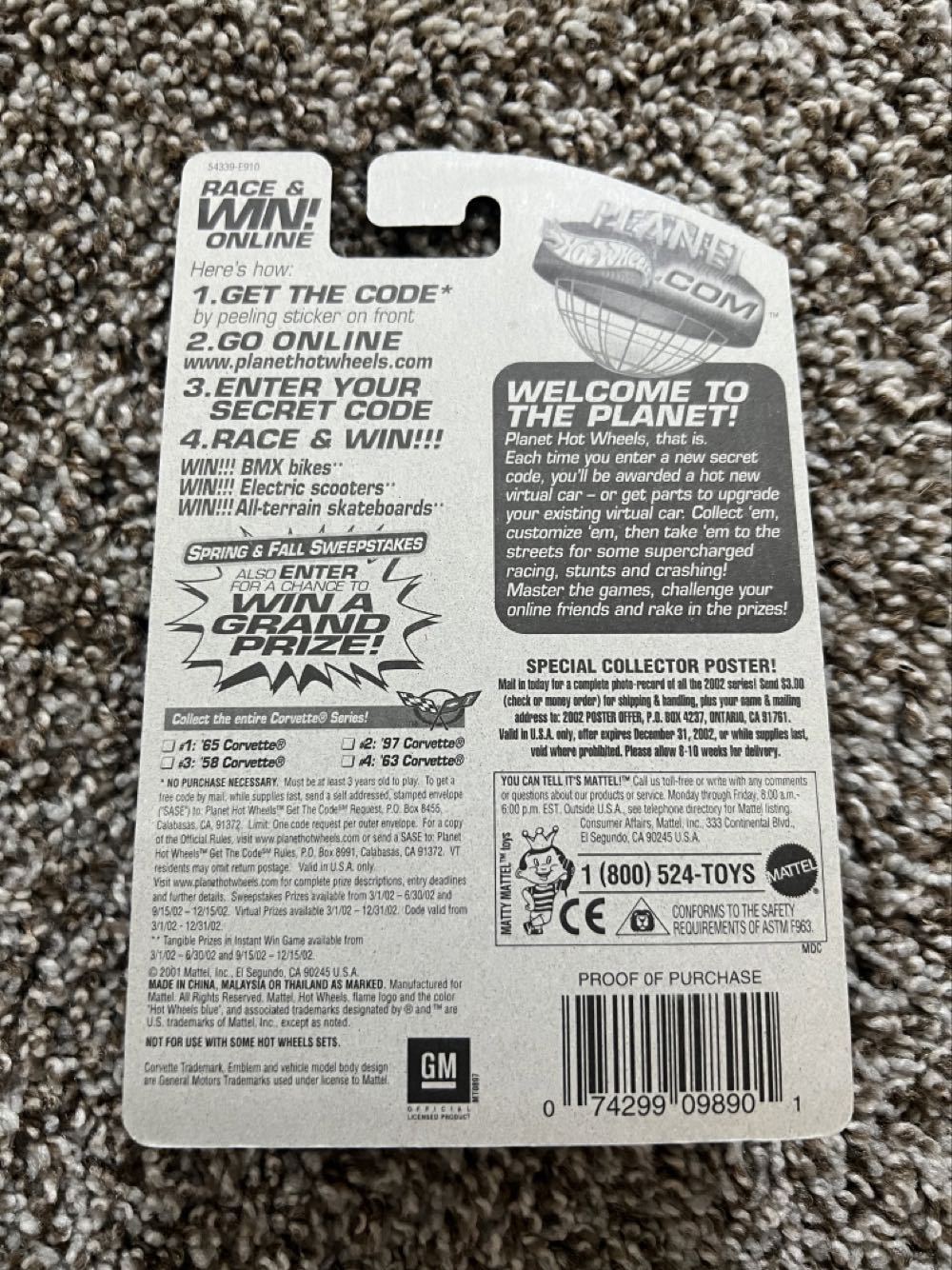 Corvette ‘58 - Mattel (Hotwheels 2001) action figure collectible - Main Image 2