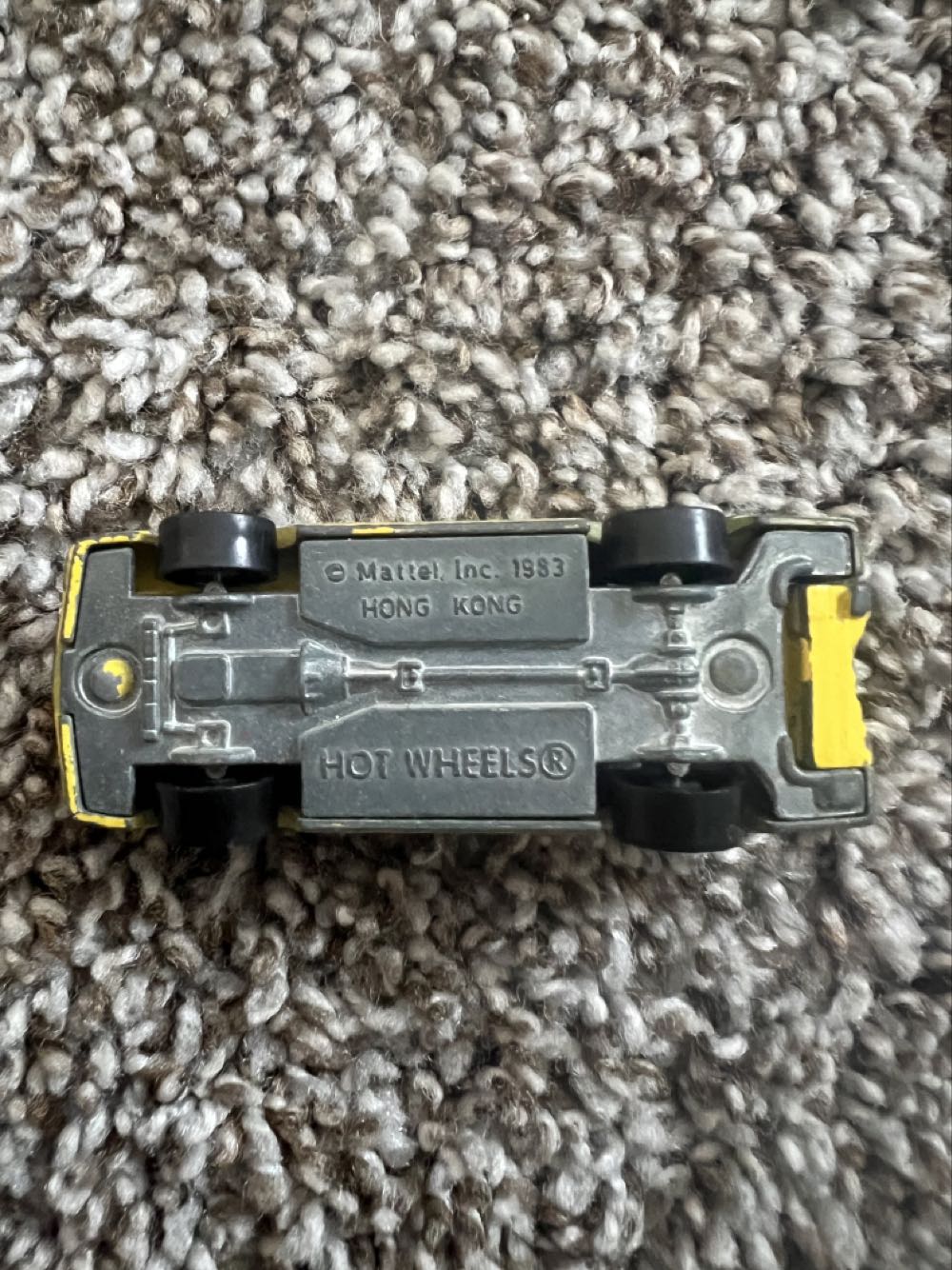 Hood Basher (Yellow) - Mattel (Hotwheels Loose Crack-Ups) action figure collectible - Main Image 2