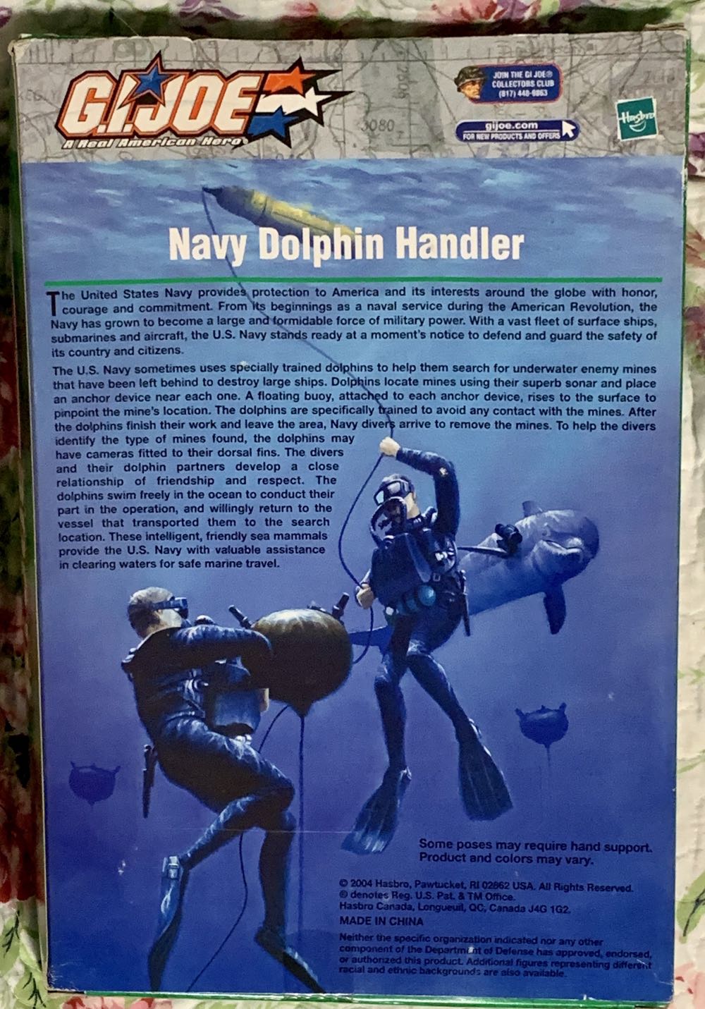 Hasbro G.i. Joe Navy Dolphin Handler New In Sealed Box Never Used Open - Hasbro action figure collectible [Barcode 076930819937] - Main Image 3