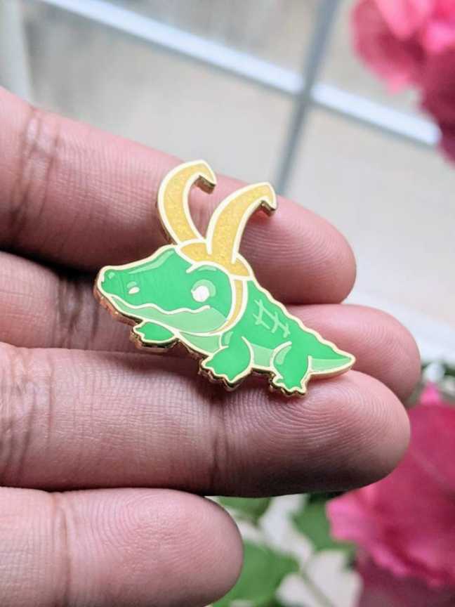 Temu Alligator Loki Pin   action figure collectible - Main Image 1