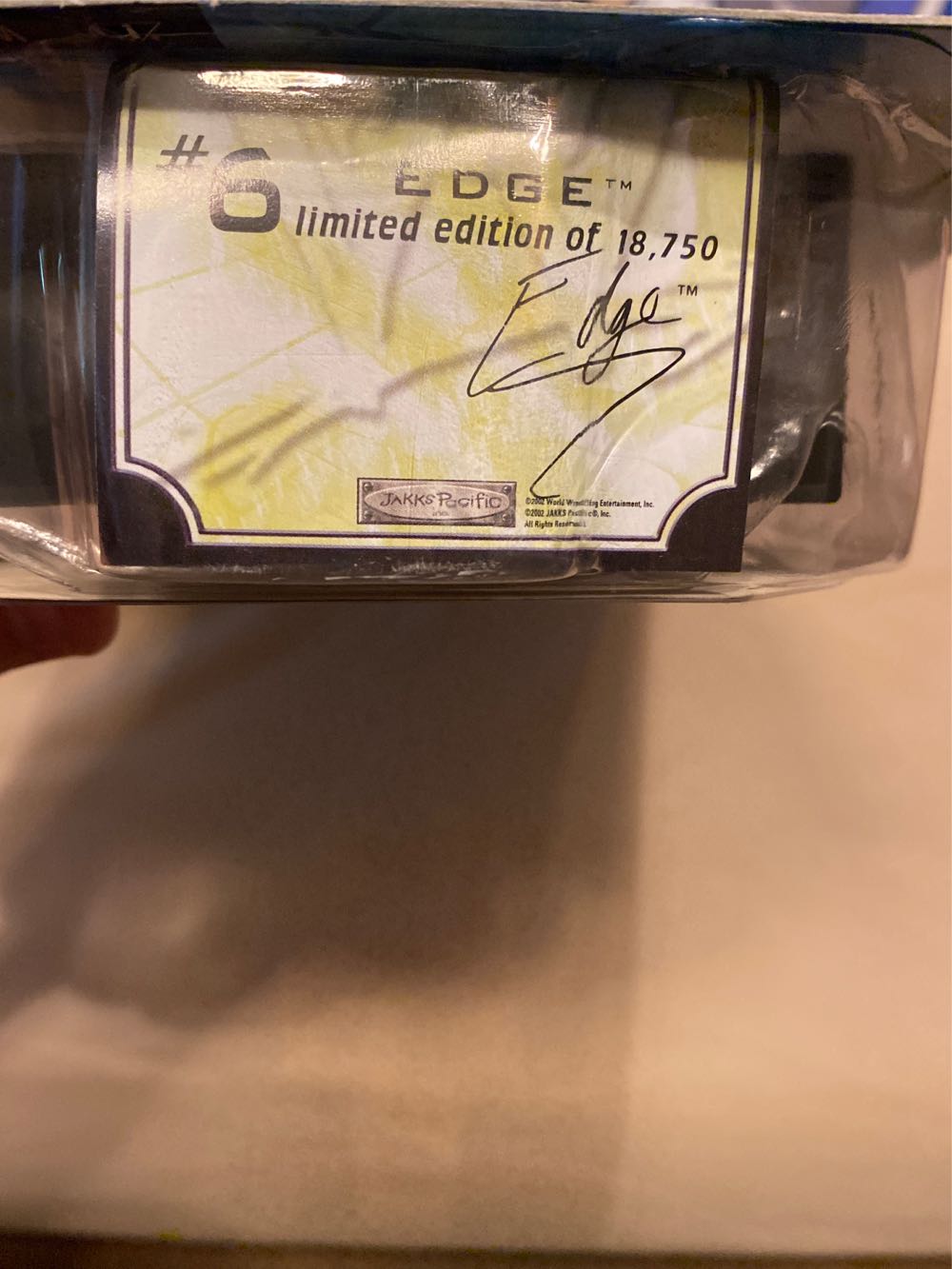 WWE Smackdown Draft Edge Limited Edition Of 18,750 - Jakks Pacific / WWE action figure collectible [Barcode 039897902906] - Main Image 4